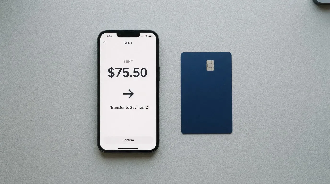 A phone showing a stablecoin transfer screen