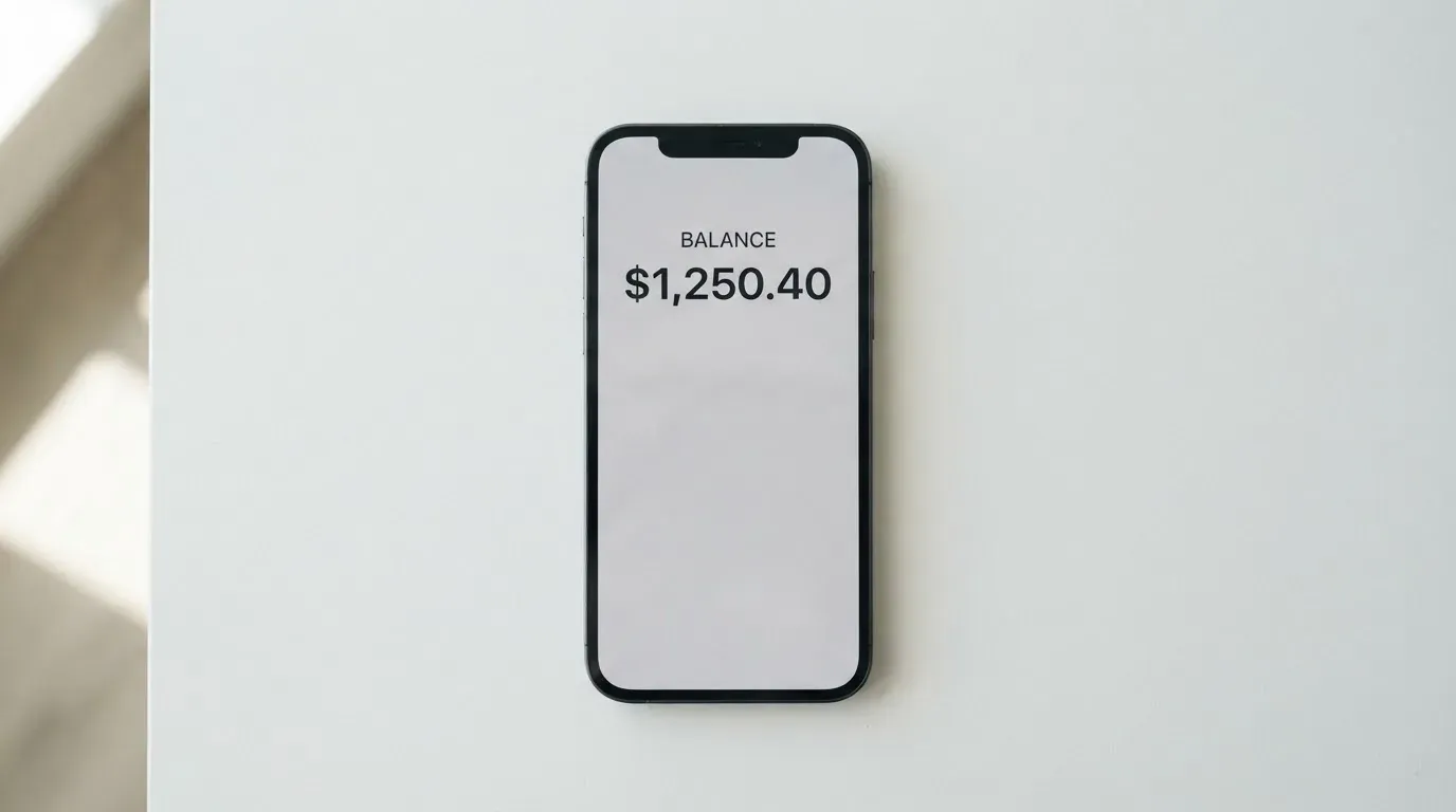 A phone showing a stablecoin transfer screen