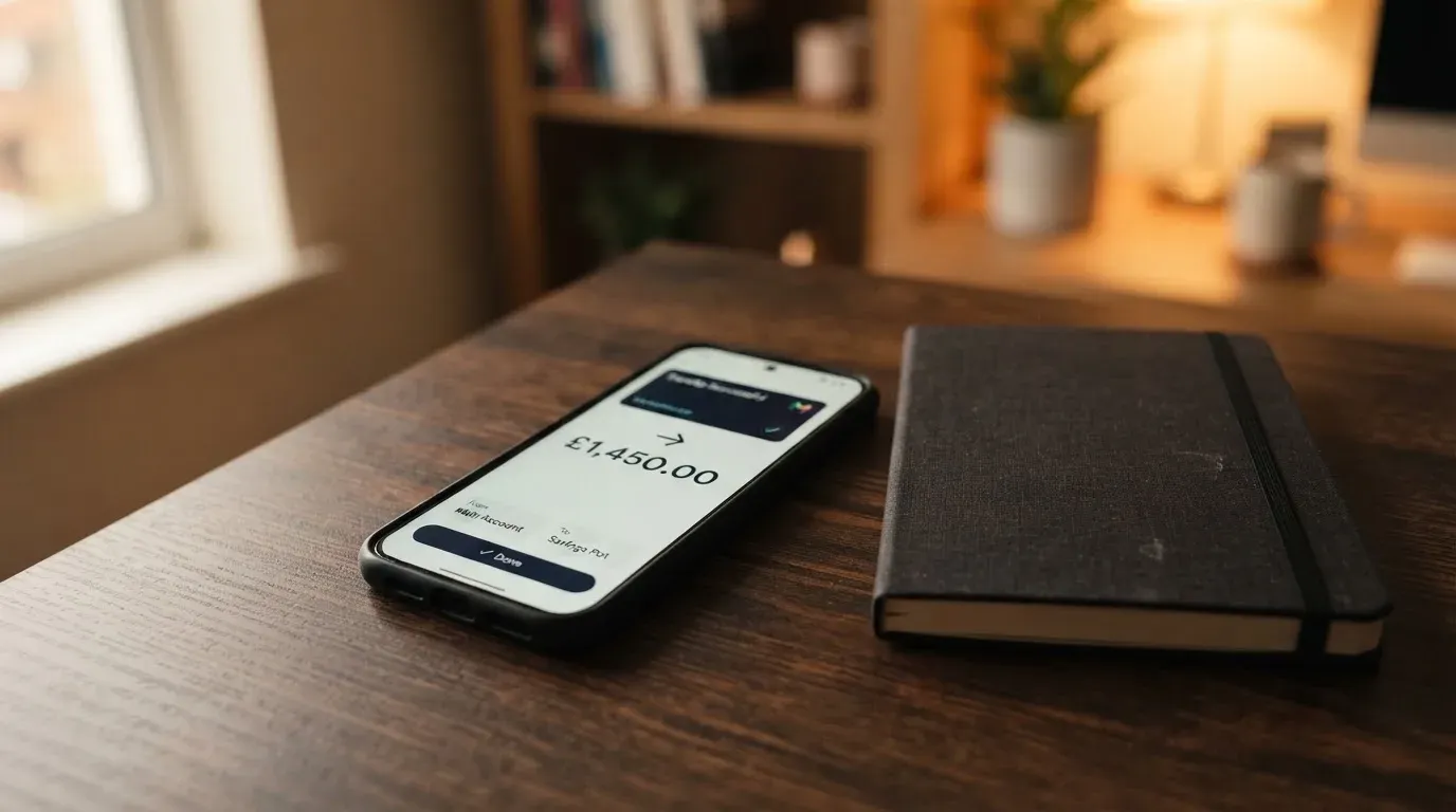 A phone showing a stablecoin transfer screen