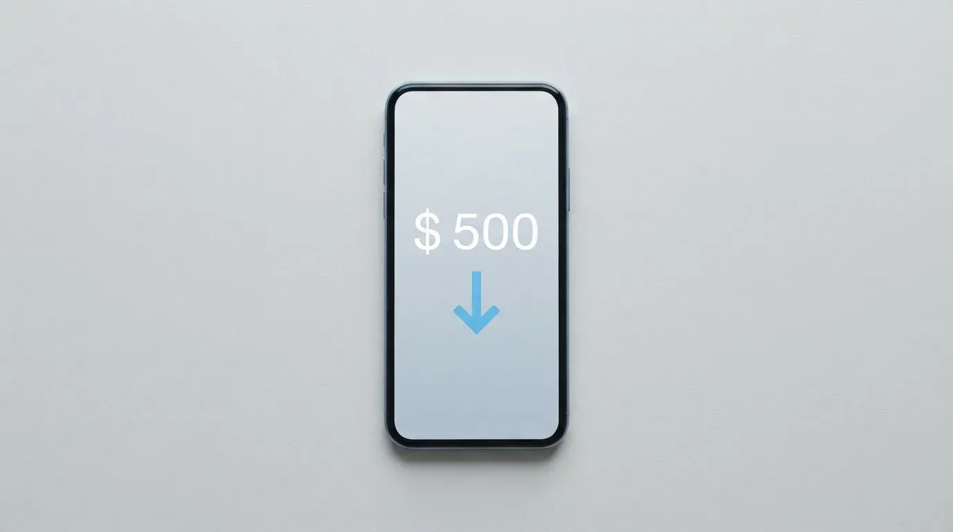 A phone showing a stablecoin transfer screen
