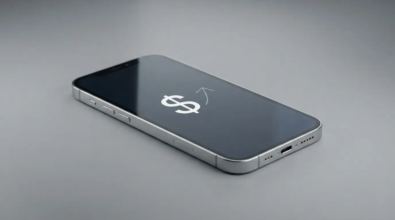 A phone showing a stablecoin transfer screen