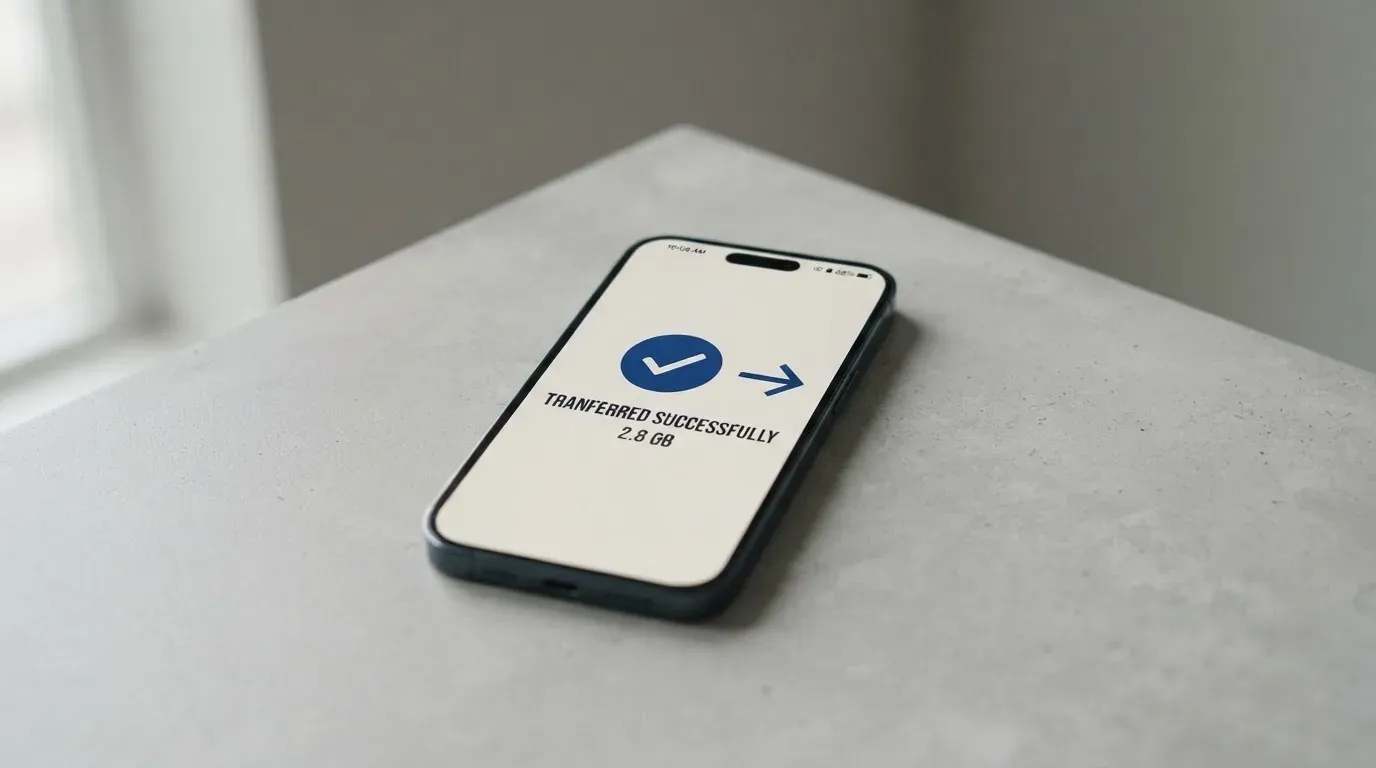 A phone showing a stablecoin transfer screen