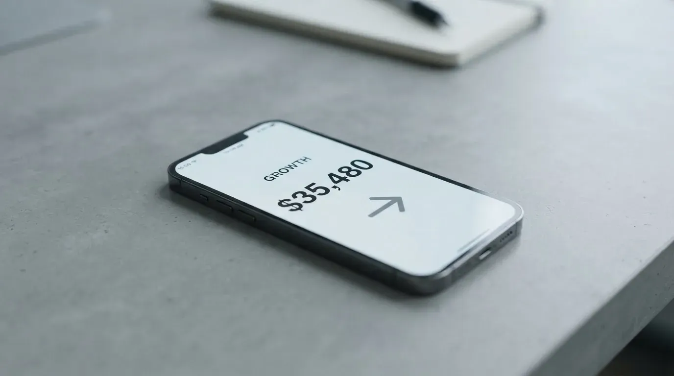 A phone showing a stablecoin transfer screen